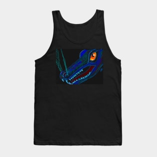 Blue Fiery Dragon! Tank Top